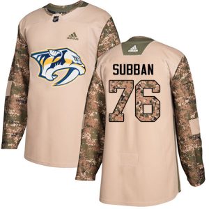 Herren Nashville Predators Eishockey Trikot P.K Subban #76 Authentic Camo Veterans Day Practice